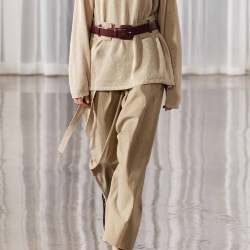 ZARA  Leather Belt(Brown, US 32/EUR 85/UK 32 or US 34/EUR 90/UK 34)